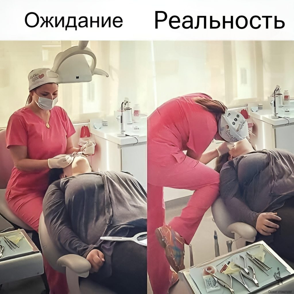 Ожидание приема у стоматолога и реальность
